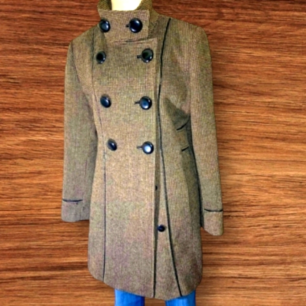 Vintage Novelti  Pea Coat Wool Blend